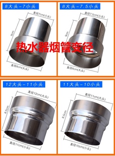 变径接头排烟管变径圈50转50mm70转60mm接口烟筒120转110mm不锈钢