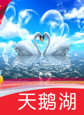 【天鹅湖】婚礼主题MV爱情故事/高清舞台LED背景视频素材定制作