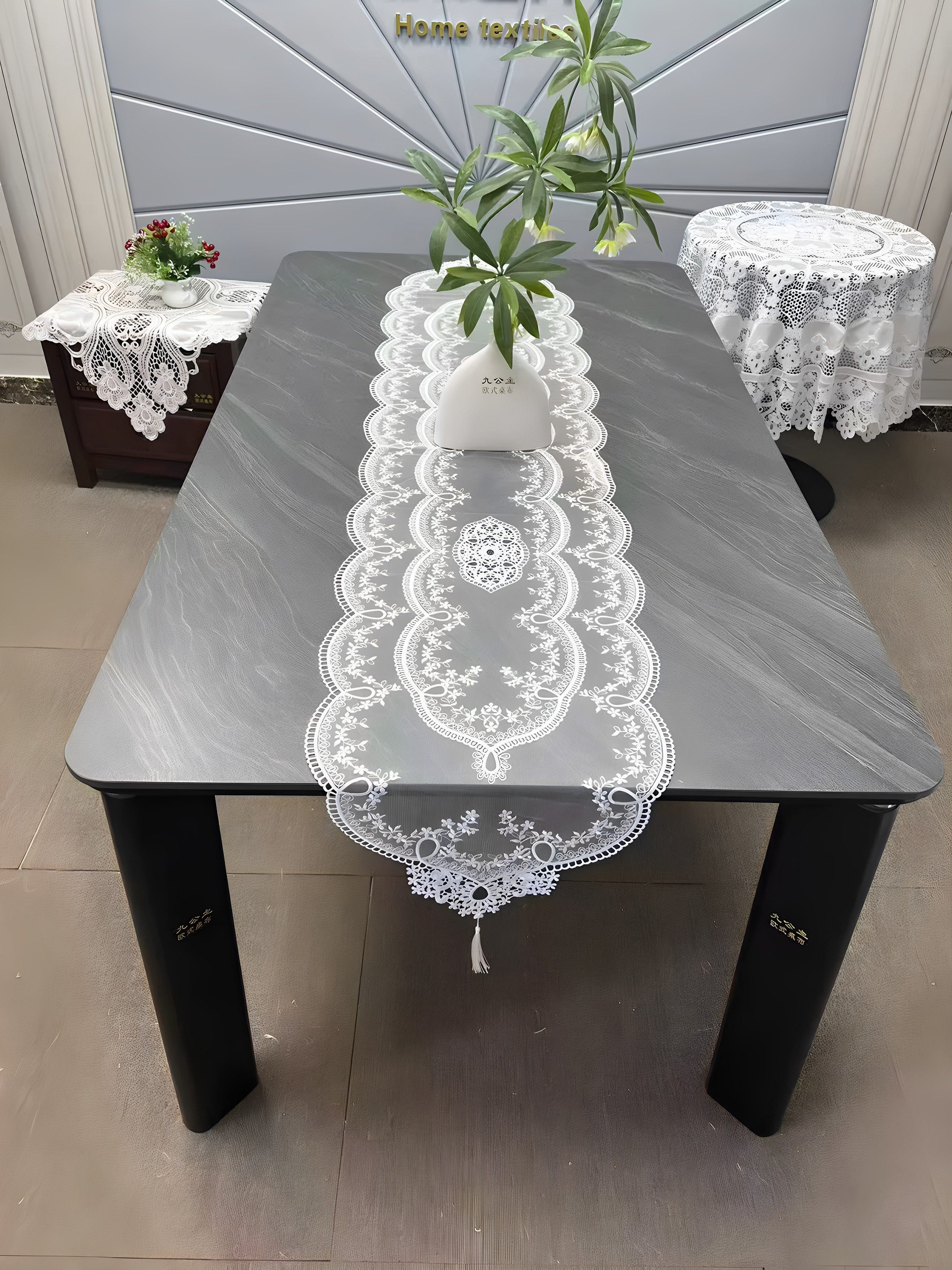厂家直销新款法式蕾丝刺绣桌旗五斗柜茶几餐桌茶几盖巾茶盘盖布,居家布艺,餐垫,淘宝优惠券,粉丝福利购,淘宝优惠卷