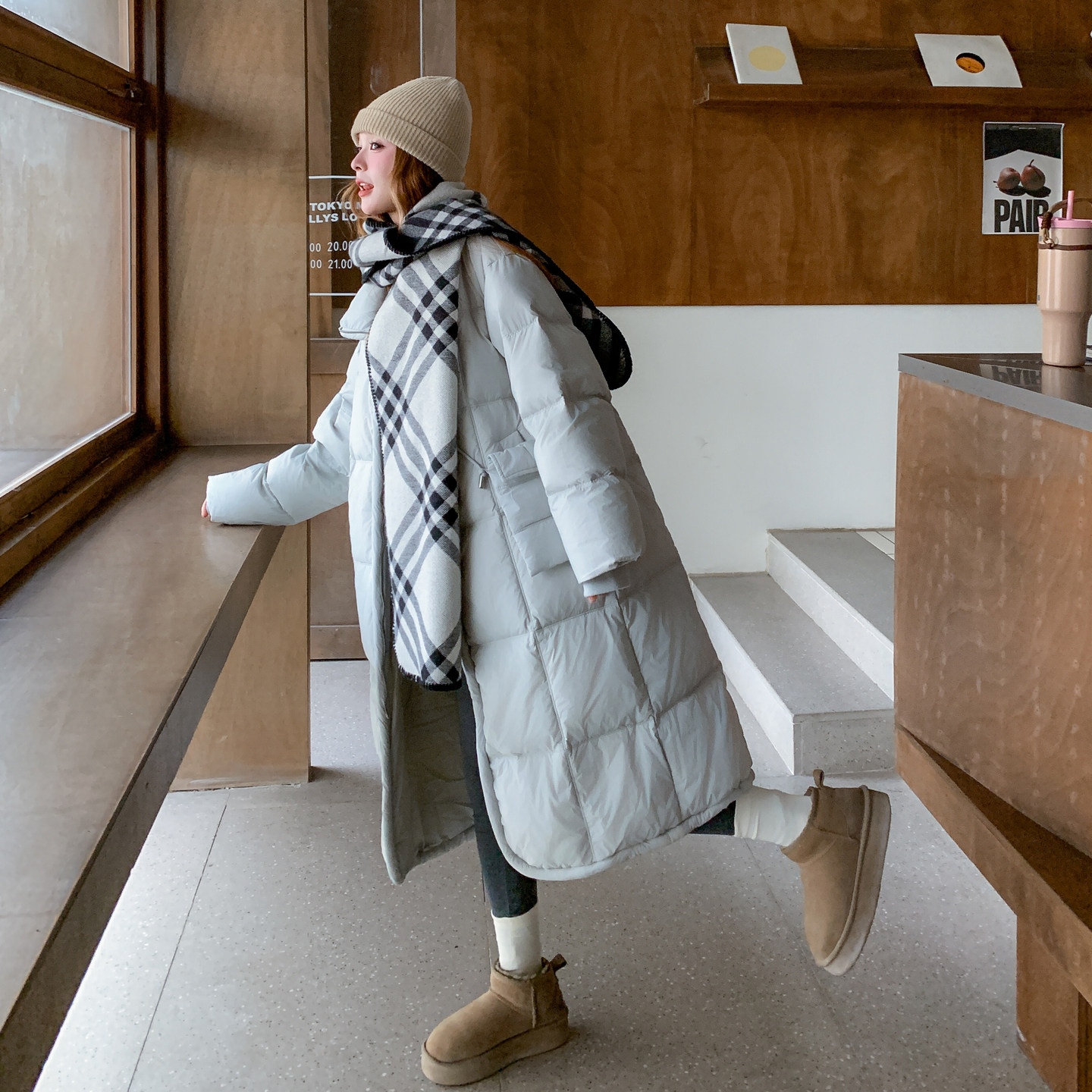 现货-韩系大被子羽绒服送包包围巾306-AW160-p350-k528，女装羽绒服，浙宝290（原306）