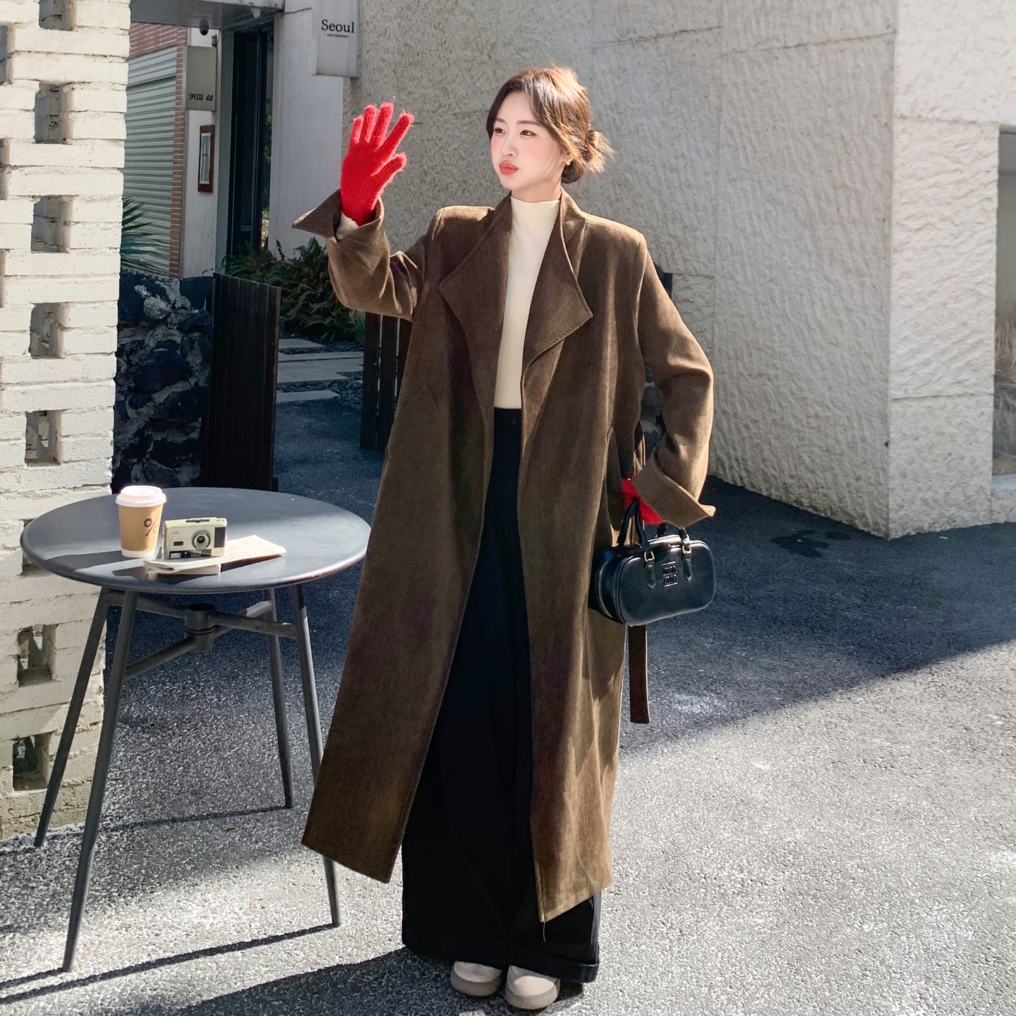 现货-雪尼尔90绒羽绒内胆风衣外套306-AW178-p285-k428，女装毛呢外套，浙宝306