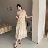 法式初恋甜美白色连衣裙女夏季2025新款高级感减龄泡泡袖仙女长裙，女装连衣裙，浙宝306