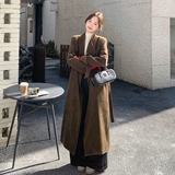 现货-雪尼尔90绒羽绒内胆风衣外套306-AW178-p285-k428，女装毛呢外套，浙宝306