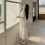 法式初恋甜美白色连衣裙女夏季2025新款高级感减龄泡泡袖仙女长裙，女装连衣裙，浙宝306