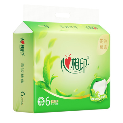心相印抽纸茶语精选系列90抽6包家用纸巾三层加厚满200减20消费券