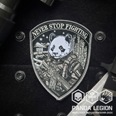 侵权必究 WARCHIEF酋长新品 权产品 版 盾形战术熊猫臂章特战版