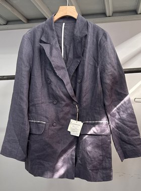 19800日元Dessin家全麻料子肩宽45，胸围116，m码新款贵牌