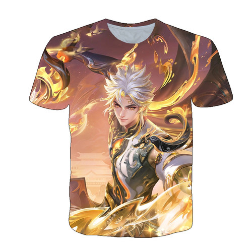 2025王者荣耀曜器灵螭龙剑衣服男女短袖t恤夏季青少年儿童COS上衣