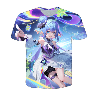 王者荣耀小乔时之魔女1衣服男女装短袖t恤夏季青少年儿童COS上衣