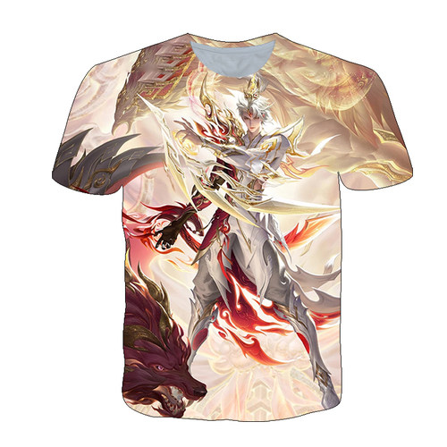2025王者荣耀澜愿照九州拓衣服男女短袖t恤夏季青少年儿童COS上衣