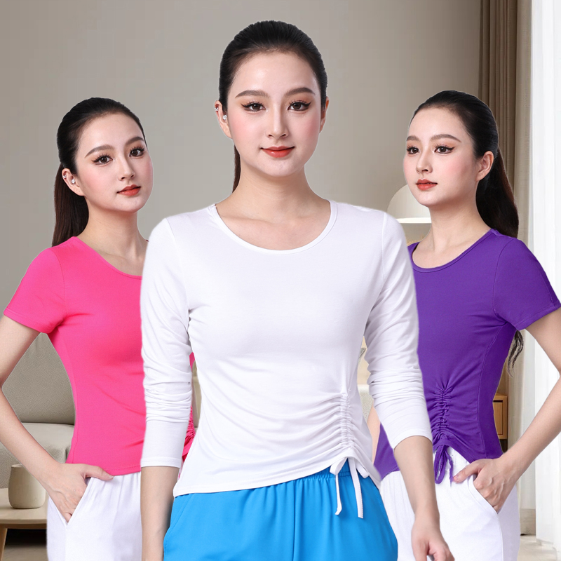 莫代尔形体服上衣时尚百搭跳舞服