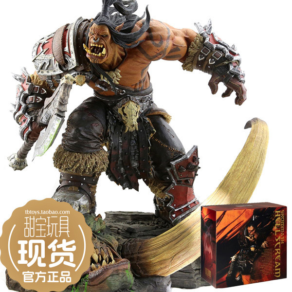 甜宝 魔兽世界 魔兽电影 德拉诺之王 格罗玛什 地狱咆哮 雕像正版