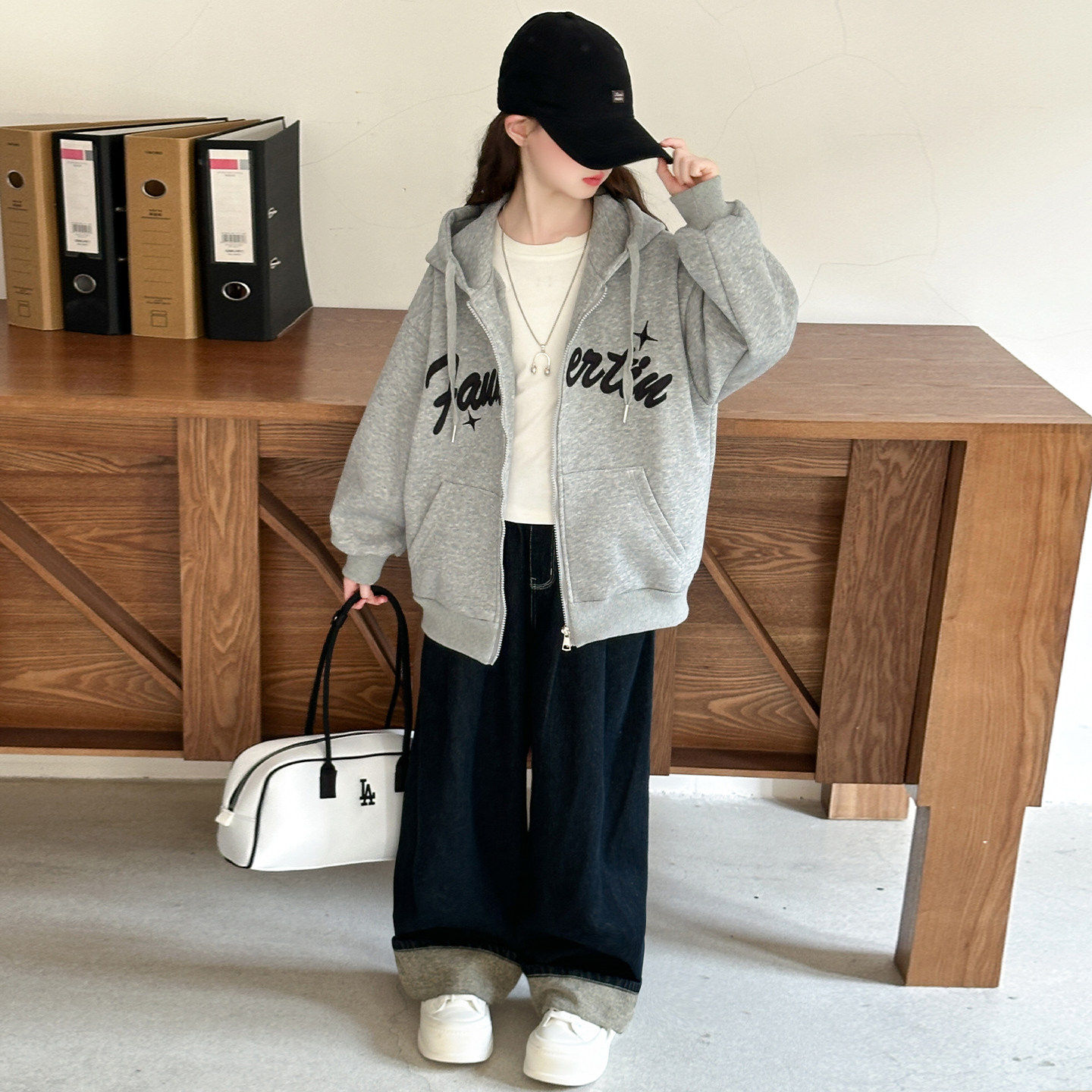 女童春秋2026新款棒球服外套