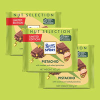RitterSport, a full-flavor snack of German imported black and white chocolate cutlets thumbnail 3