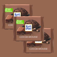 RitterSport, a full-flavor snack of German imported black and white chocolate cutlets thumbnail 5