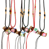 软陶贴花玻璃精油瓶项链吊坠随身储物香水瓶香薰瓶小挂件女饰品