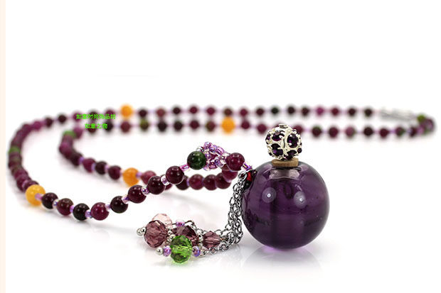原创香薰饰品日韩琉璃球精油瓶空项链女吊坠许愿瓶毛衣链朱砂挂饰,饰品/流行首饰/时尚饰品新,项链,淘宝优惠券,粉丝福利购,淘宝优惠卷