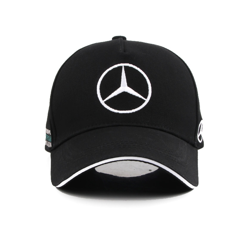 Verano Mercedes-Benz cinco piezas bordado logotipo de coche gorra de béisbol hombre Mercedes Mercedes gorra de visera carreras gorra de algodón niños