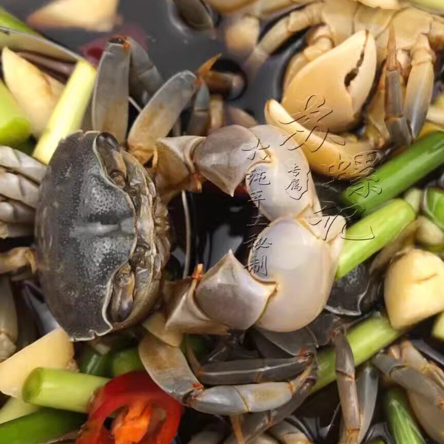 醉蟹小发财蟹盐城特产海鲜即食小蟹类制品