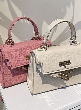 Clean Knоck鳄鱼纹小包包女包时尚凯莉包2026新款小众百搭单肩包