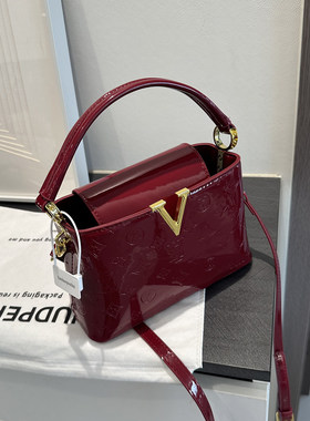 Clean Knock包包女戴妃包手提包时尚斜挎包红色包包高级感新娘女