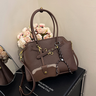 Clean Knоck复古大容量单肩腋下包2025新款高级感通勤托特包女包