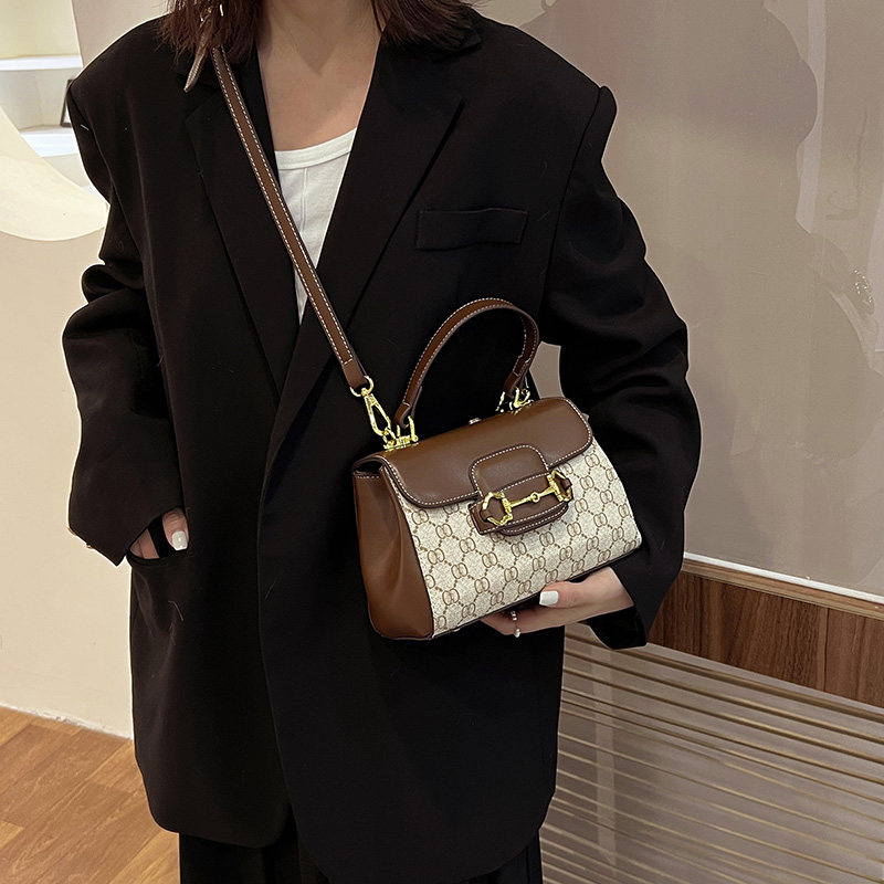 Clean Knоck马鞍包手提包1955女包2026新款老花撞色包单肩斜挎包,箱包皮具/热销女包/男包,小方包,淘宝优惠券,粉丝福利购,淘宝优惠卷