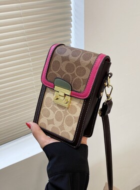 Clean Knоck小众包包女2026新款复古手机包女印花百搭单肩斜挎包