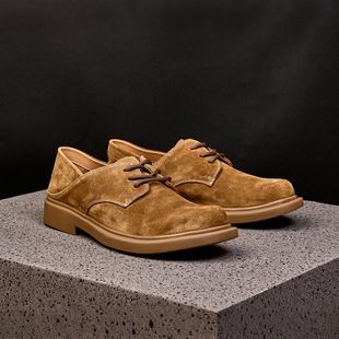 时尚 新款 牛绒男鞋 商务休闲鞋 日本代购 真皮透气舒适系带皮鞋 LP男士
