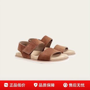 日本品牌LP真皮凉鞋男士老钱风凉拖鞋休闲防滑鞋透气百搭沙滩男鞋