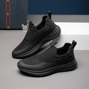 薄款 夏季 百搭运动跑步鞋 男士 日本代购 一脚蹬软底网面透气鞋 LP男鞋