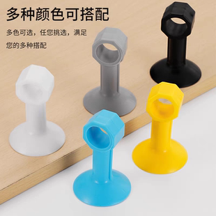 门吸免打孔门挡器门把手防撞垫硅胶墙吸塑料卫生间门阻厕所门防撞