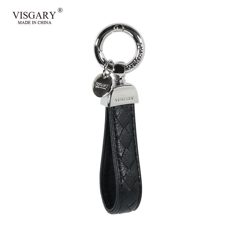 欧美新款小羊皮编织钥匙扣男女情侣汽车挂件锁匙扣钥匙链定制刻字