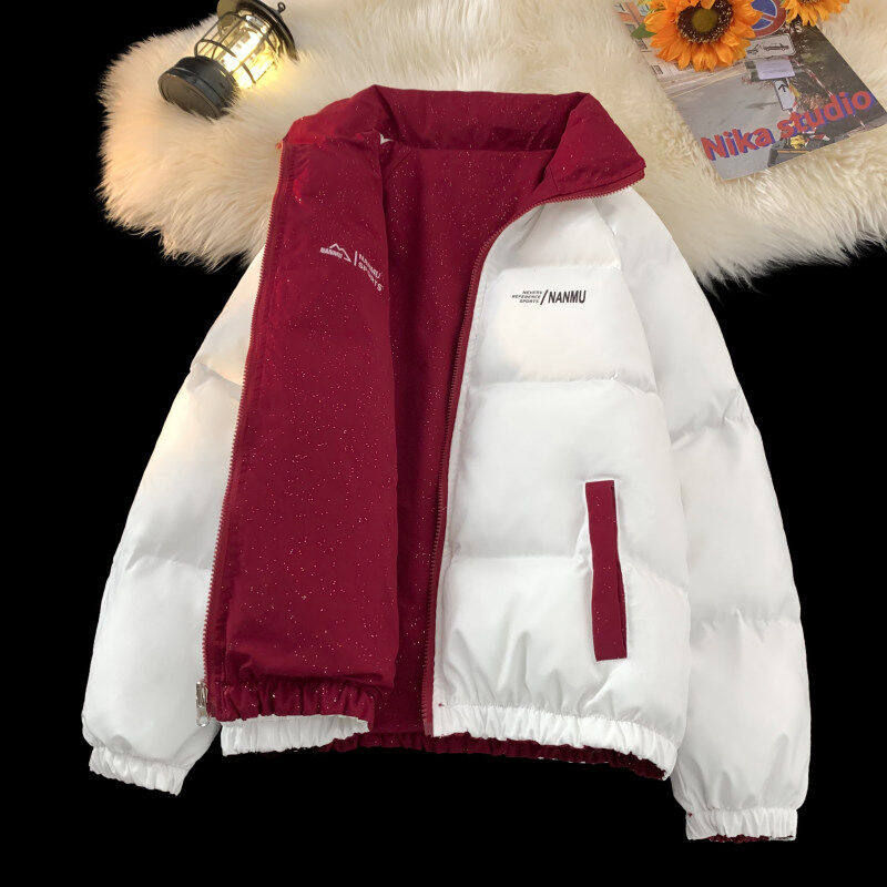 双面穿棉服外套男2025冬季新款棉袄青少年高级感加厚重磅棉衣夹克,男装,棉衣,淘宝优惠券,粉丝福利购,淘宝优惠卷