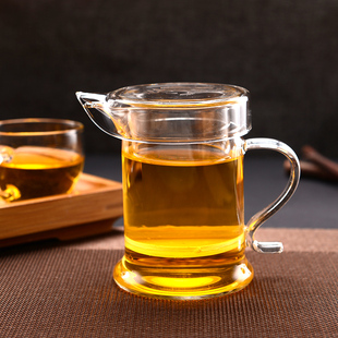 雪菊壶 耐高温透明玻璃带盖红茶泡茶器杯子茶壶纱布过滤功夫茶具