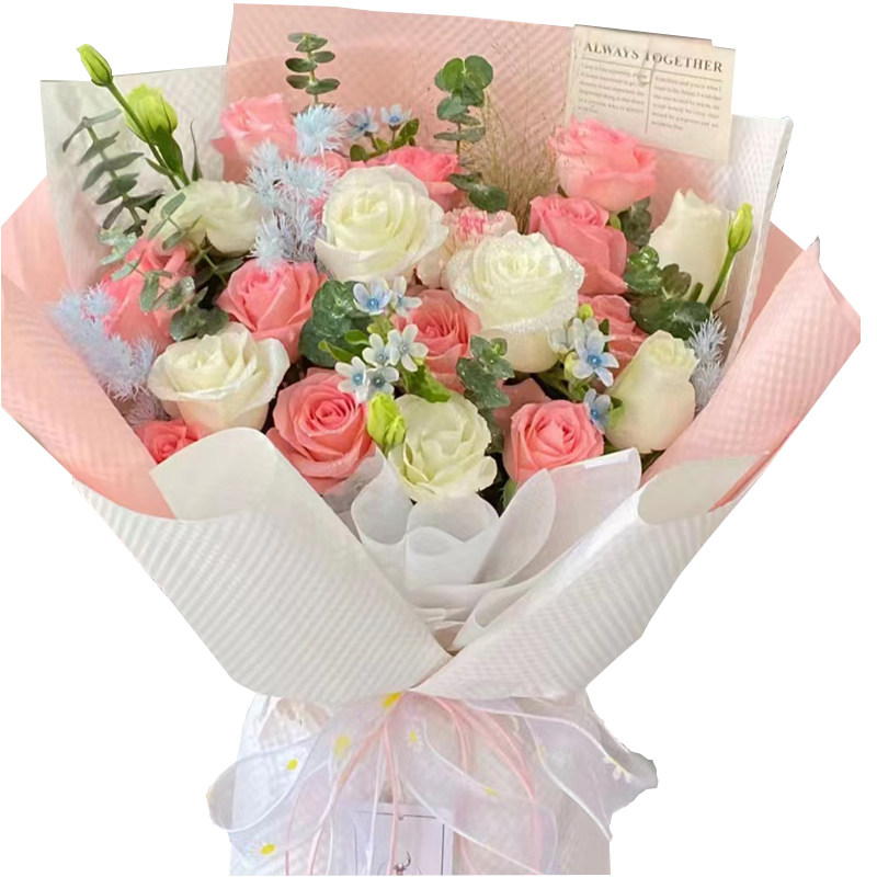 玫瑰绣球生日老师鲜花速递送女友