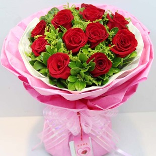 厦门汕头同城鲜花速递玫瑰绣球桔梗情人节母亲节生日送花花束花店