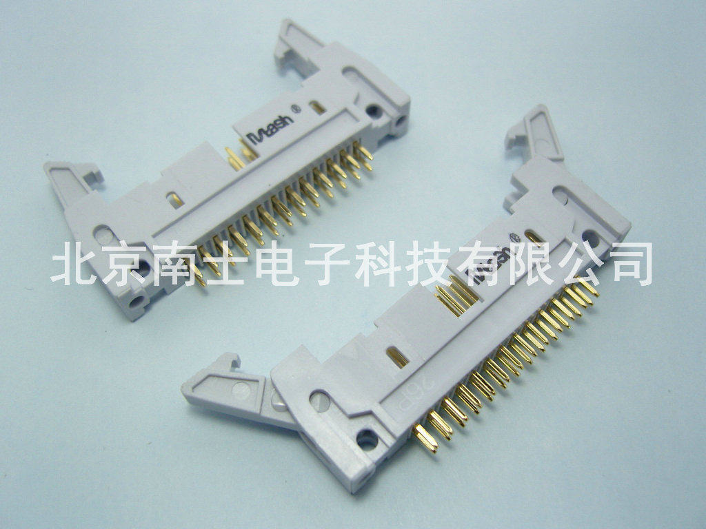 精工南士 DC2-26P 镀金 180度直脚 直针 牛角插座2.54mm间距 灰色图片