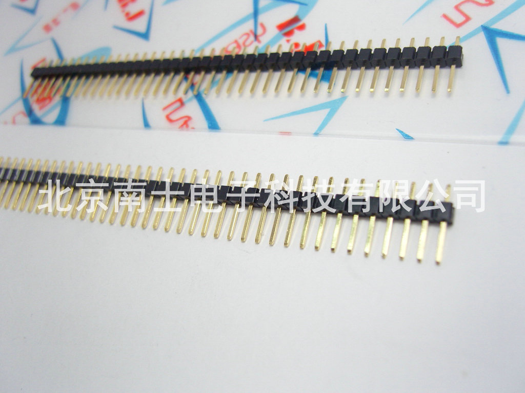 精工南士 镀金1*40P 40PIN 间距2.54MM 针长11MM 单排针 直针 A级