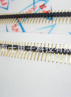 精工南士 镀金1*40P 40PIN 间距2.54MM 针长11MM 单排针 直针 A级