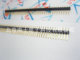 镀金1 直针 40P 间距2.54MM 精工南士 单排针 40PIN 针长11MM A级
