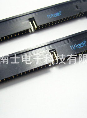 精工南士 DC2-64P 镀金 90度弯脚 弯针 牛角插座 2.54mm间距 黑色