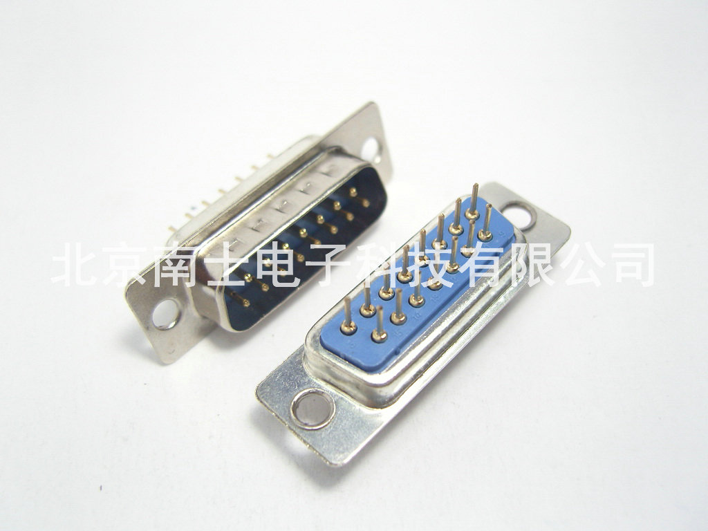 优质 镀金 DP15公头 DP15针 DB15接头 D-sub直插插板式焊板式两排