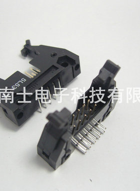 DENK DC2-10P Pin 弯脚 ISP接头 JTAG 牛角插座 2.54mm间距 黑色