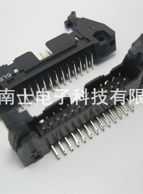 DDK DC2-26P Pin 弯脚 ISP接头 JTAG 牛角插座 2.54mm间距 黑色