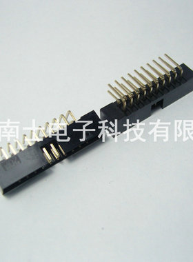 优质 DC3-20P 弯针 简易牛角 ISP接口 JTAG 牛角插座 2.0mm间距