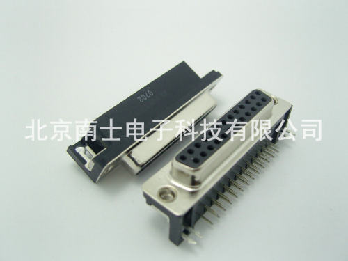 AMP安普 DR25母头 DB25孔并口接头 1734350-1 90度弯脚插板焊板式 - 封面