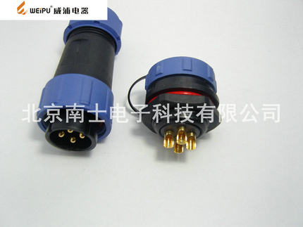 WEIPU威浦防水航空插头插座SP21-4芯 连接器 SP2110 SP2112后螺母