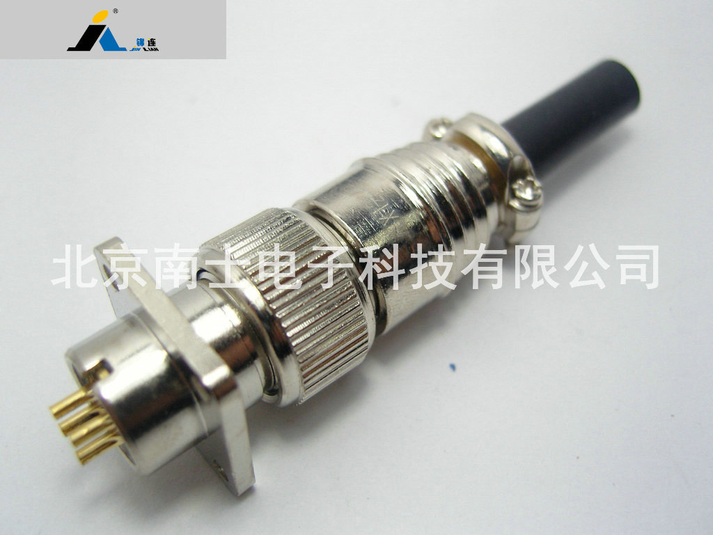 JINLIAN 锦连 X12 4芯 航空插头 法兰插座 开孔12mm X12J4A/K4P