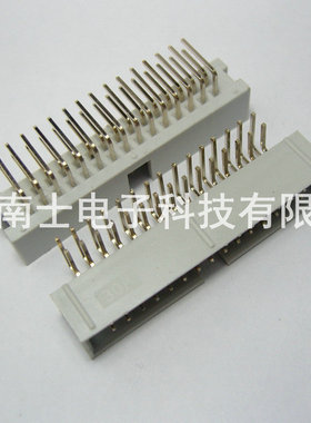 DENK DC3-30P 弯针 简易牛角 ISP接口 JTAG 插座 2.54mm间距 灰色
